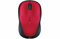 Logitech myš M235/ Bezdrátová/ Optická/ 1000dpi/ USB přijímač/ červená