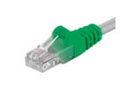 PremiumCord Patch kabel Cat5E UTP, délka 1m, křížený, šedá