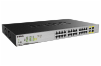 D-Link DGS-1026MP D-Link DGS-1026MP 26-Port Gigabit PoE Switch, 24x gigabit PoE RJ45, 2x gigabit RJ45/SFP, PoE budget 370W