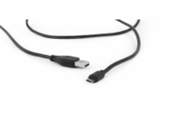 Kabel CABLEXPERT MicroUSB oboustranný univerzální konektor, 1,8m, černý