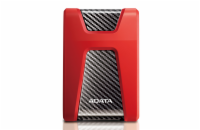 ADATA Externí HDD 2TB 2,5" USB 3.1 DashDrive Durable HD650, červený (gumový, nárazu odolný)