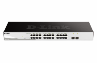 D-Link DGS-1210-26 D-Link DGS-1210-26 26-port Gigabit Smart+ Switch, 24x GbE, 2x SFP, fanless