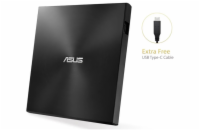 ASUS DVD ZenDrive SDRW-08U9M-U BLACK, External Slim DVD-RW, USB Type-C/Type-A, M-DISC