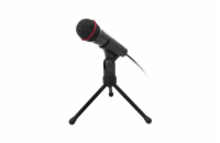 Stolní mikrofon C-TECH MIC-01, 3,5" stereo jack, 2.5m
