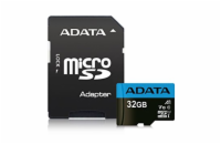 ADATA MicroSDHC karta 32GB UHS-I Class 10, A1 + SD adaptér, Premier