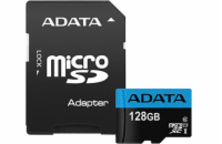 ADATA MicroSDXC karta 128GB Premier UHS-I Class 10 + adaptér