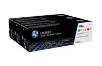 HP 128A CMY 3-pack LJ Toner Cart, CF371AM (1,300 / 1,300 / 1,300 pages)