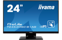 24" iiyama T2454MSC-B1AG - IPS,FullHD,5ms,250cd/m2, 1000:1,16:9,VGA,HDMI,repro.