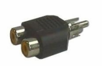 PremiumCord Adaptér 1x Cinch male - 2x Cinch female