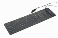 GEMBIRD KB-109F-B Flexible keyboard USB + OTG black color US layout