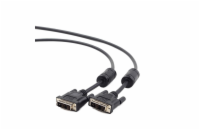 Gembird kabel DVI (M - M) video single link, 1.8m, černý, bulk balení