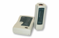 W-Star Tester kabelů UTP WS468EC RJ45 RJ11 indikace LED diodami černá