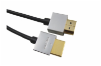  PremiumCord Slim HDMI High Speed + Ethernet kabel, zlacené konektory, 1m   