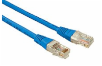 SOLARIX patch kabel CAT5E UTP PVC 0,5m modrý non-snag proof