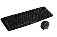 CANYON multimediální drátová klávesnice, 104 kláves, ultra tenká s bílými LED, CZ/SK
