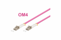 Optický patch kabel duplex LC-LC 50/125 MM 1m OM4