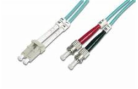 Optický patch kabel duplex LC-ST 50/125 MM 3m OM3