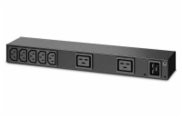 APC AP6120A APC Rack PDU, Basic, 0U/1U, 100-240V/20A, 220-240V/16A, (7) C13, (2) C19, IEC-320 C20