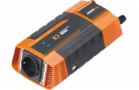 Měnič napětí Carspa PID400 12V/230V+USB 400W, modifikovaná sinus, digitální display