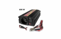 Měnič napětí Carspa CAR600U-122 12V/230V+USB 600W, modifikovaná sinus
