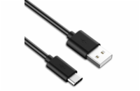 PremiumCord Kabel USB 3.1 C/M - USB 2.0 A/M, rychlé nabíjení proudem 3A, 2m, černá