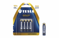 TESLA - baterie AAA GOLD+, 4ks, LR03