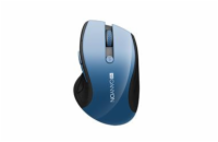 CANYON myš 2,4Ghz bezdrátová CMSW01, 000/1600 dpi, 6 tlacítek, blue LED senzorr, modrá