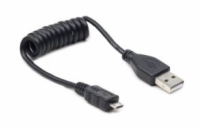 GEMBIRD Kabel USB 2.0 A-Micro B propojovací 0,60m (černý, kroucený)