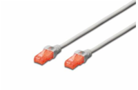 Digitus Patch Cable, CAT 6 UTP, AWG 26, měď, šedý 2m