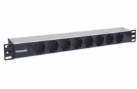 Intellinet 19" 1.5U Rackmount 8-Way Power Strip - German Type, rozvodný panel, 8x DE zásuvka, 1.6m kabel