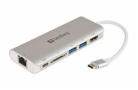 SANDBERG 136-18 Sandberg USB-C Dock HDMI+LAN+SD+USB, 61W