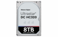 WD Ultrastar® HDD 8TB (HUS728T8TALE6L4) DC HC320 3.5in 26.1MM 256MB 7200RPM SATA 512E SE (GOLD WD8003FRYZ)