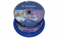 VERBATIM DVD+R(50-Pack)Spindle/Printable/16x/4.7GB/DLP