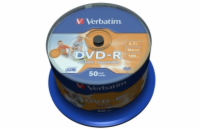 VERBATIM DVD-R(50-Pack)Spindle/Inkjet Printable Wide/16x/4.7GB