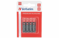 VERBATIM Alkalické baterie AAA, 4 PACK , LR3