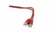 GEMBIRD kabel patchcord Cat5e UTP 1m, červený