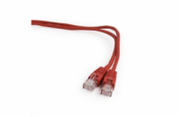 GEMBIRD kabel patchcord Cat5e UTP 3m, červený