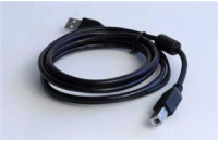 GEMBIRD Kabel USB 2.0 A-B propojovací 1,8m Premium (černý, ferit, zlacené kontakty)