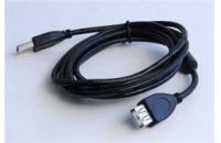 GEMBIRD Kabel USB 2.0 A-A prodlužovací 1,8m Premium (černý, ferit, zlacené kontakty)