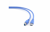 GEMBIRD Kabel USB 3.0 A-B propojovací 3m (modrý)