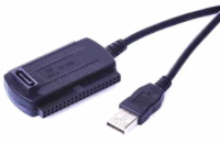 GEMBIRD Kabel adaptér USB 2.0 - IDE 2,5"/3,5" + SATA (redukce + napájecí zdroj)