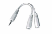 GEMBIRD Kabel audio 3,5mm Jack - 2x 3,5mm Jack (M/F, rozdvojka, stereo)