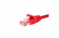 NETRACK BZPAT3UR patch cable RJ45 snagless boot Cat 5e UTP 3m red