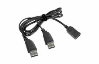 GEMBIRD Kabel USB 2.0 A-A prodlužovací 1m DUÁLNÍ (extra napájení)