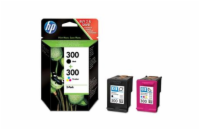 HP 300 Dvojbalení černé/tříbarevné originální inkoustové kazety