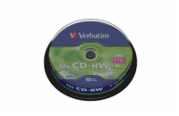 VERBATIM CD-RW(10-Pack)Spindle/8x-12x/High Speed/DLP/700MB