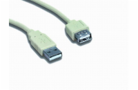 Gembird kábel USB 2.0 (AM - AF), predlžovací, 0.75 m, čierny