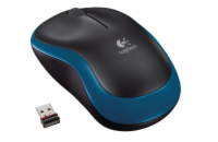 Logitech myš M185/ Bezdrátová/ Optická/ 1000dpi/ USB přijímač/ modrá