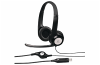 Logitech Headset Stereo H390/ drátová sluchátka + mikrofon/ USB/ černá