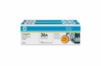 HP černý toner pro LJ P1505, aQ 2000 str. CB436AD 2pack originál